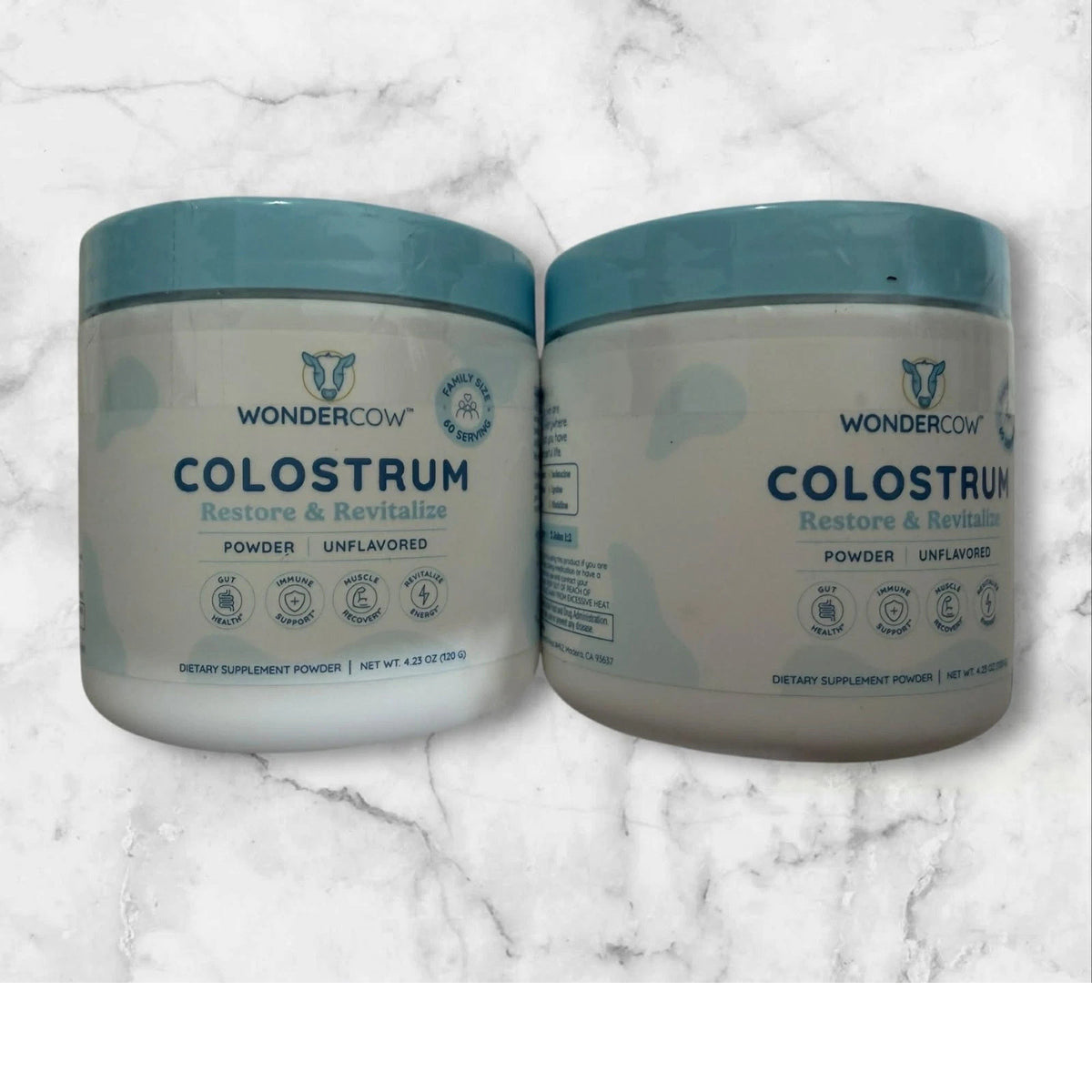 2 JARS Wondercow Colostrum Powder  Gut Health Immun Support Recovery 60 Servings
