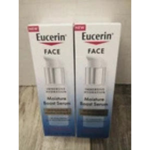 Eucerin Moisture Boost Serum 3x Hyaluronic Acid  24Hr Hydration 1.oz (2PK)