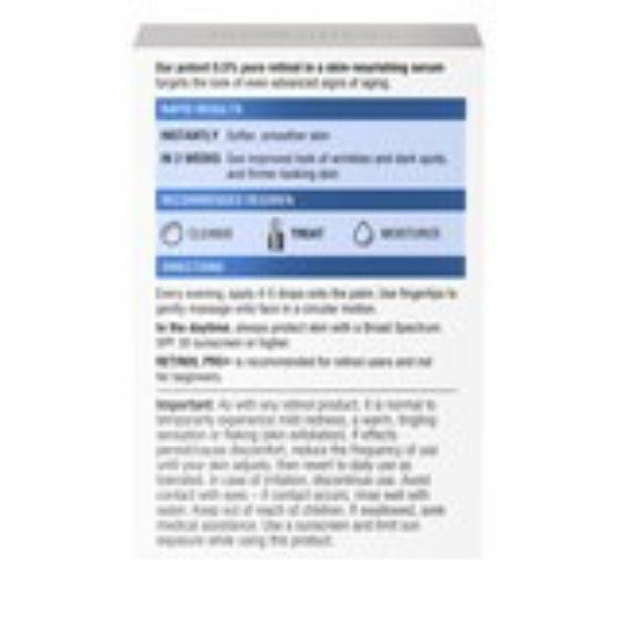 LOT OF 2 Neutrogena Rapid Wrinkle Repair Retinol 0.5% Serum - 1oz