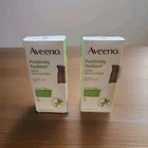 2X! Aveeno Positively Radiant SPF 15 Daily Moisturizer 4 OZ